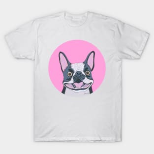 Smiling Boston Terrier Dog T-Shirt